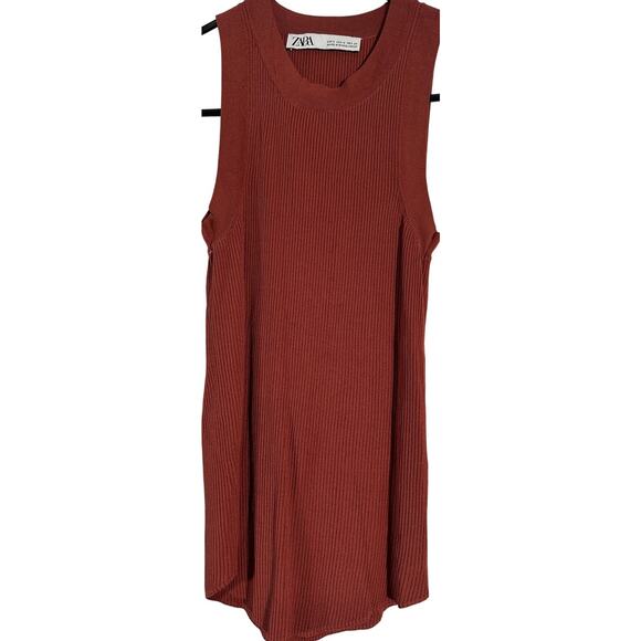 Zara sleeveless ribbed tank top - Picture 1 of 5